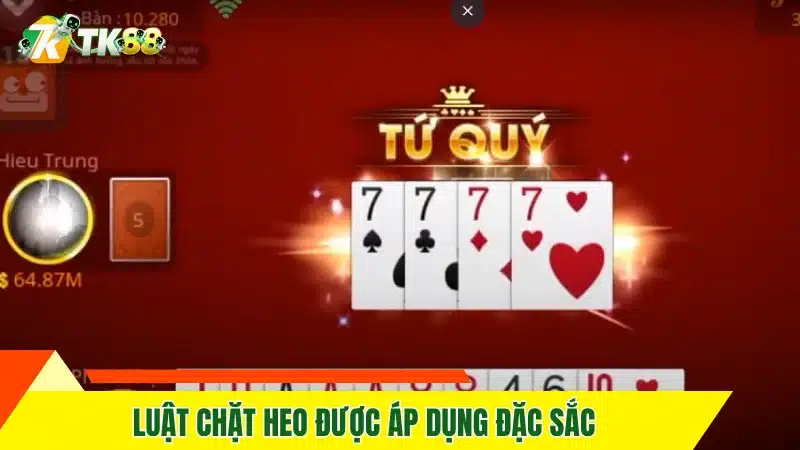 Luật chặt heo trong các ván cược tiến lên