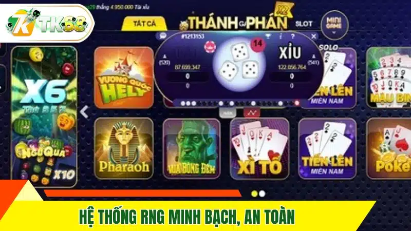 Hệ thống RNG minh bạch, an toàn